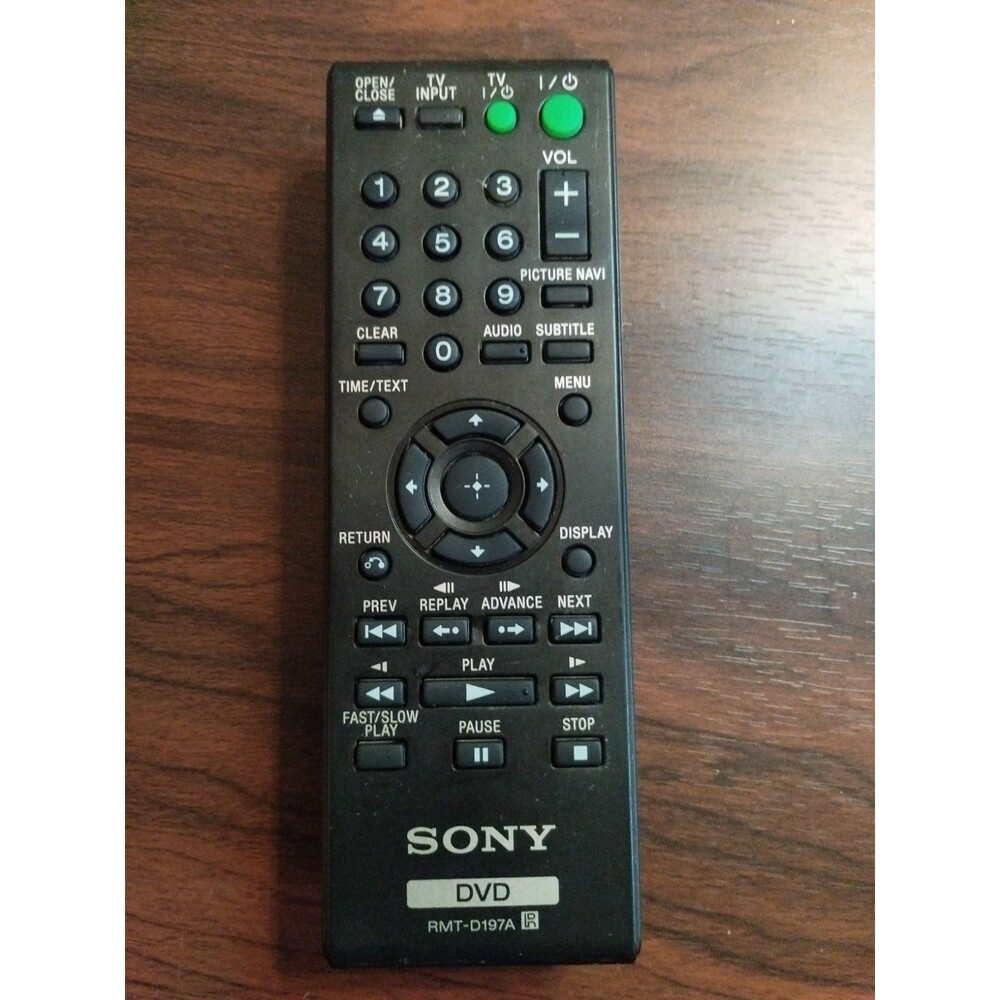 Original OEM Sony Replacement DVD Remote Control RMT-D197A Tested & Working